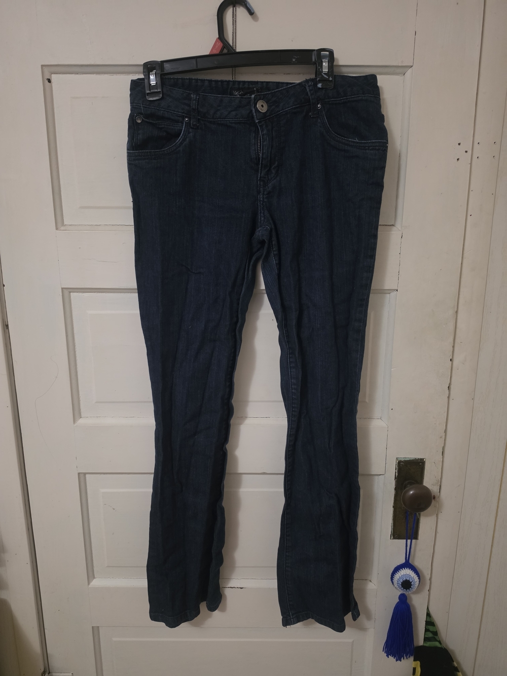 Mossimo Supply Co. Dark Blue Straight-Leg Jeans